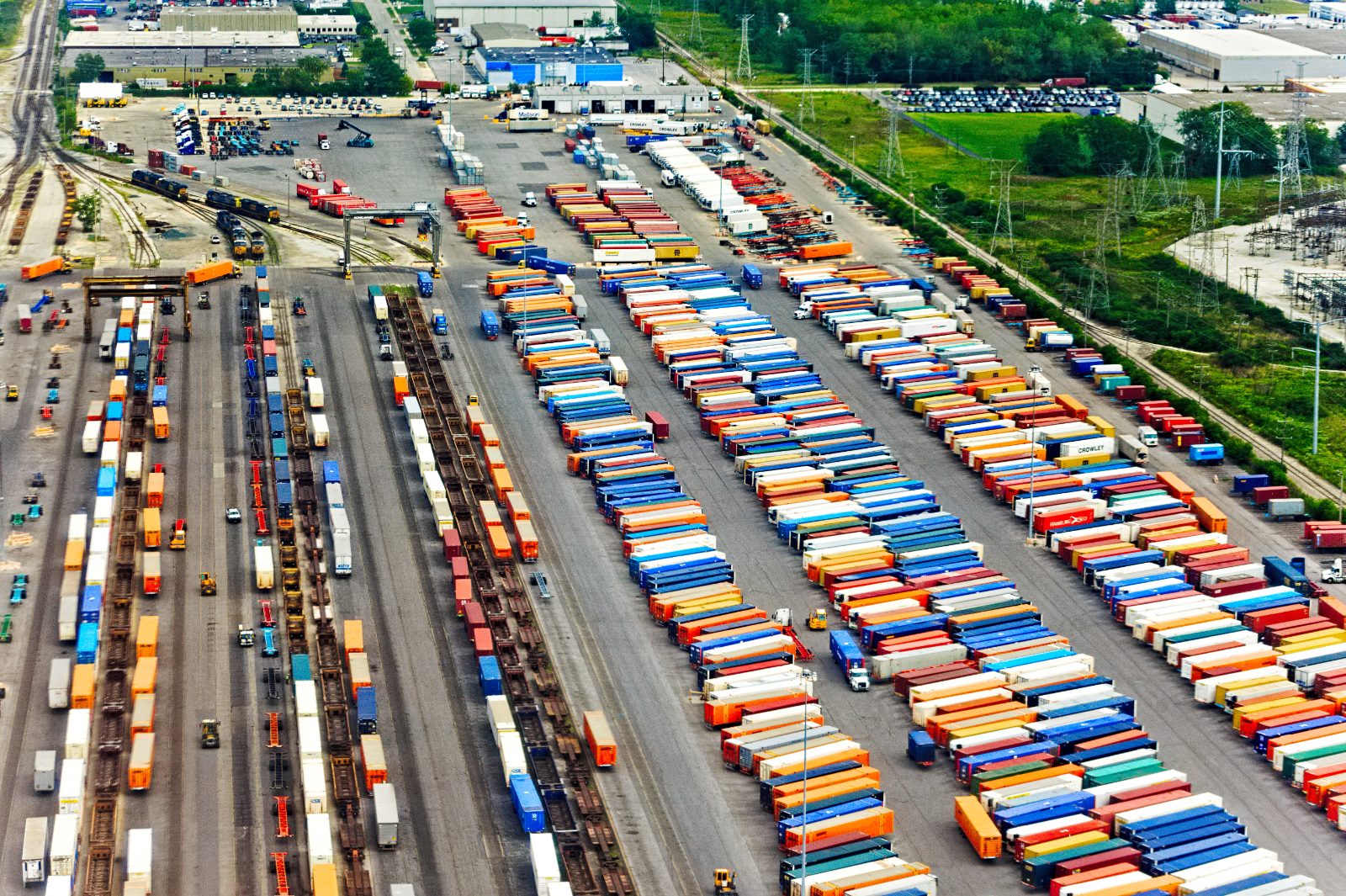 Container terminal yard